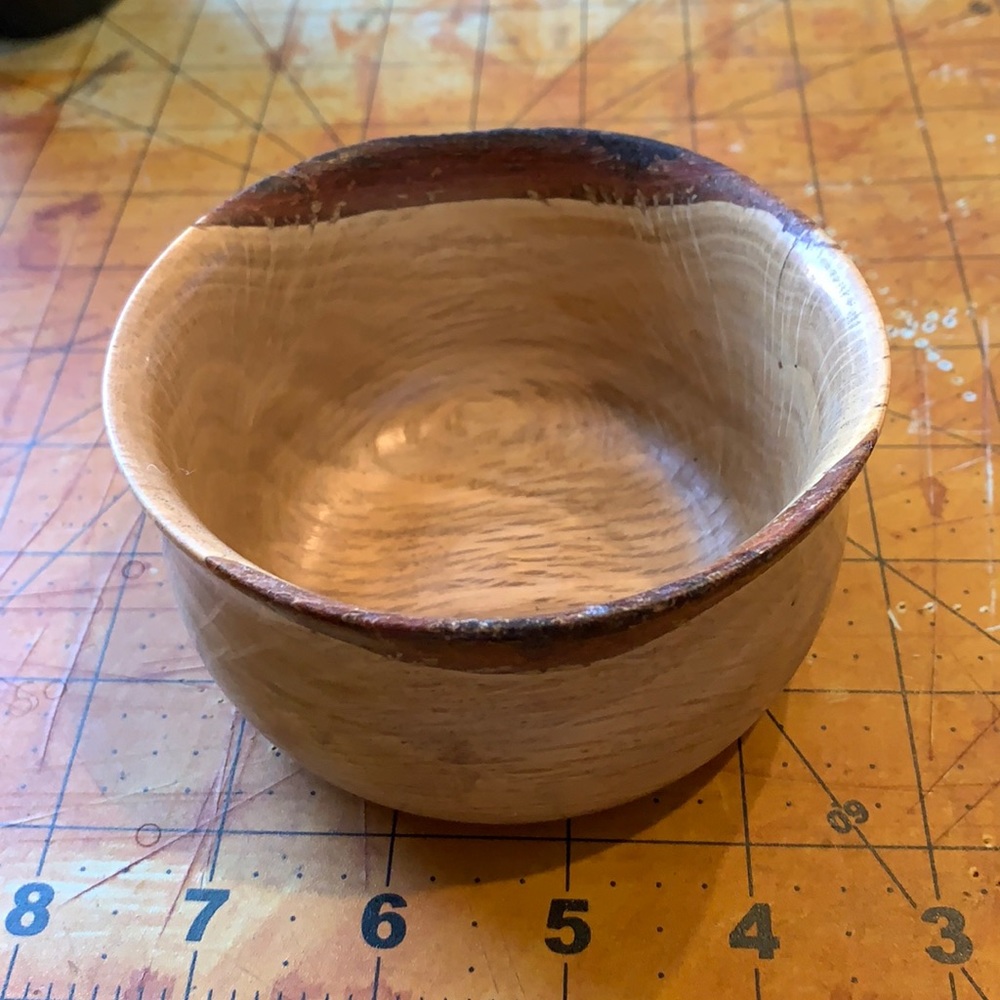 Hand crafted White Oak Potpourri bowl